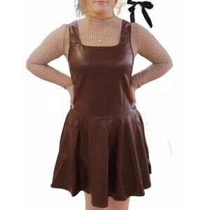 NEW SUNDAY EDITION hunter mini dress in chocolate brown